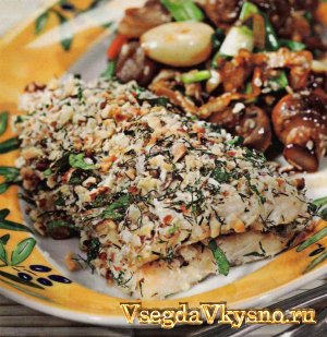 Рыба с ореховой корочкой