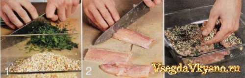 Рыба с ореховой корочкой